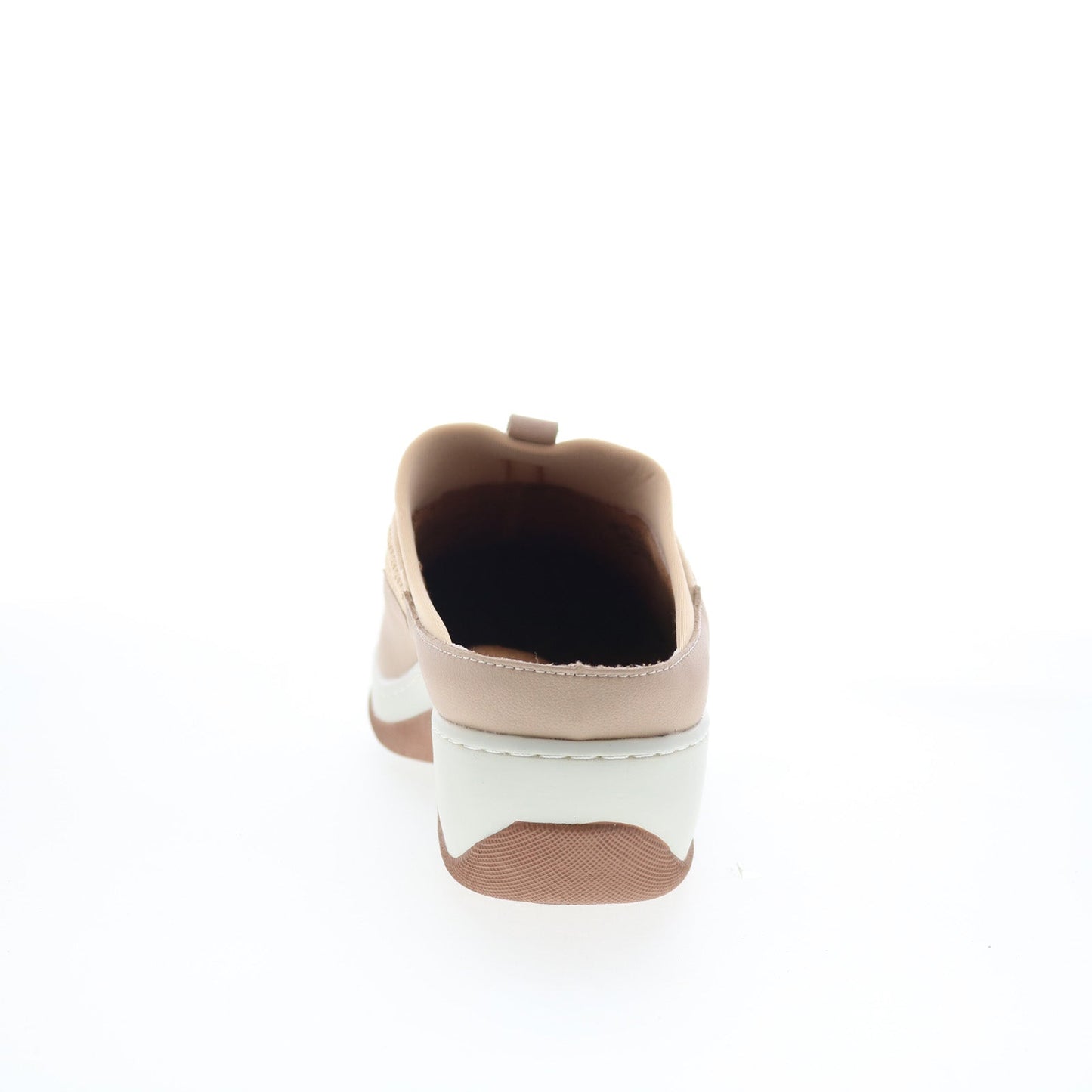 SoftWalk Aberdeen S2100-131 Womens Beige Leather Slip On Clog Flats Shoes