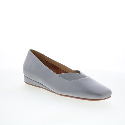 SoftWalk Viana S2217-431 Womens Gray Leather Slip On Ballet Flats Shoes