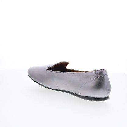 SoftWalk Shelby S2258-033 Womens Gray Leather Slip On Loafer Flats Shoes