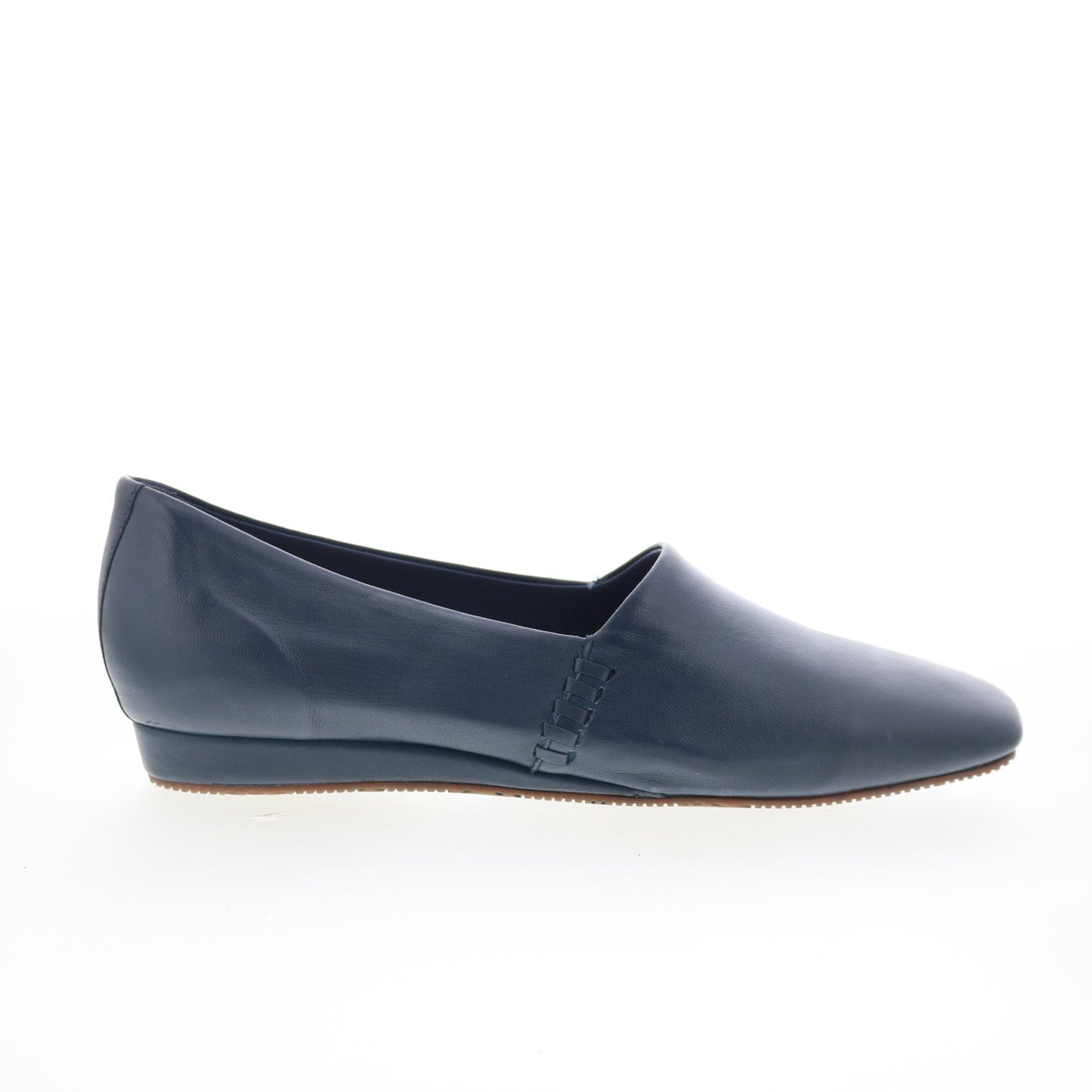 SoftWalk Vale S2368-400 Womens Blue Leather Slip On Loafer Flats Shoes
