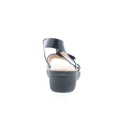 Easy Spirit Pacey 3 SEPACEY3 Womens Black Wide Wedges Sandals Shoes