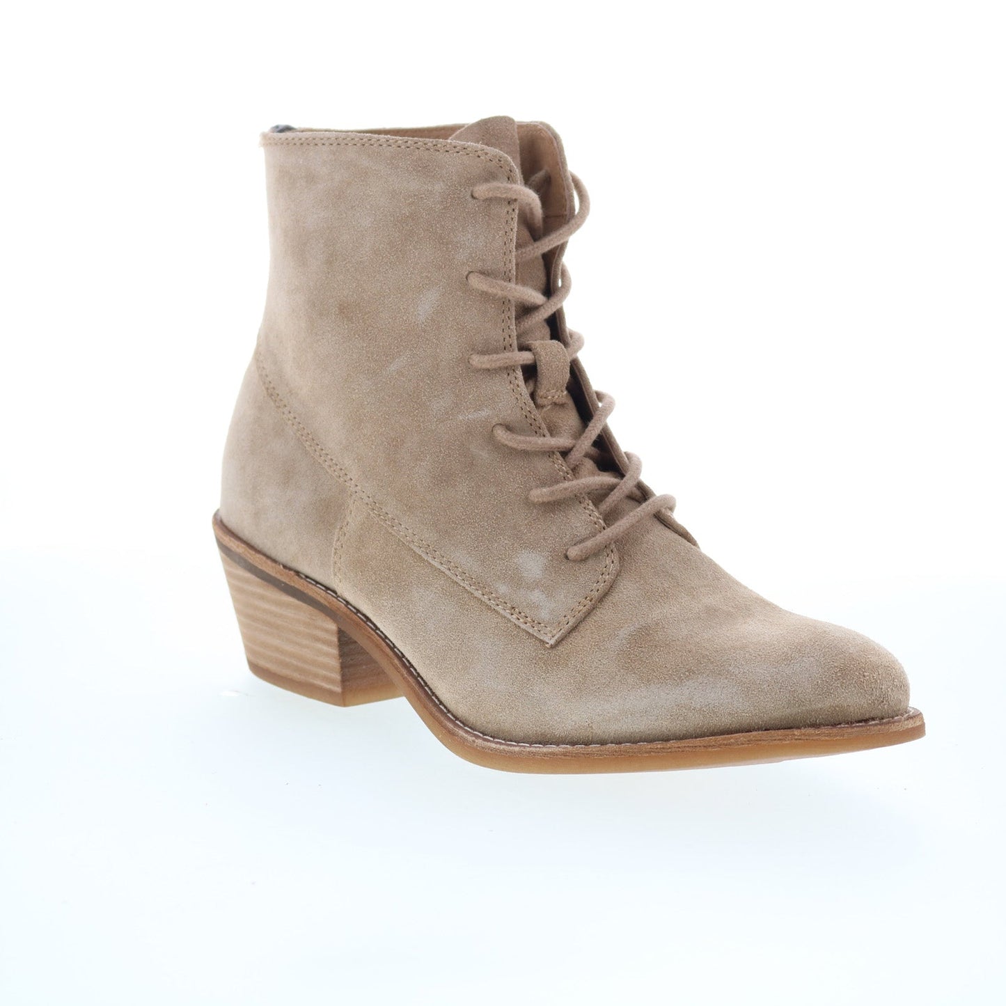 Sofft Annalise SF00522 Womens Gray Suede Lace Up Ankle & Booties Boots