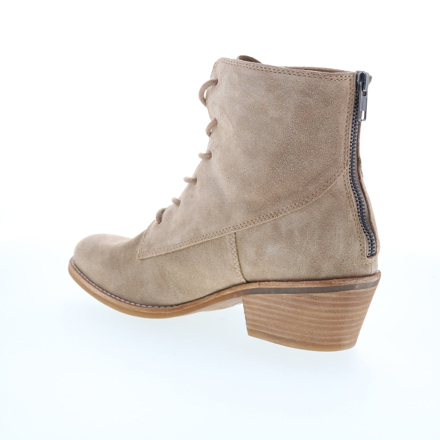 Sofft Annalise SF00522 Womens Gray Suede Lace Up Ankle & Booties Boots