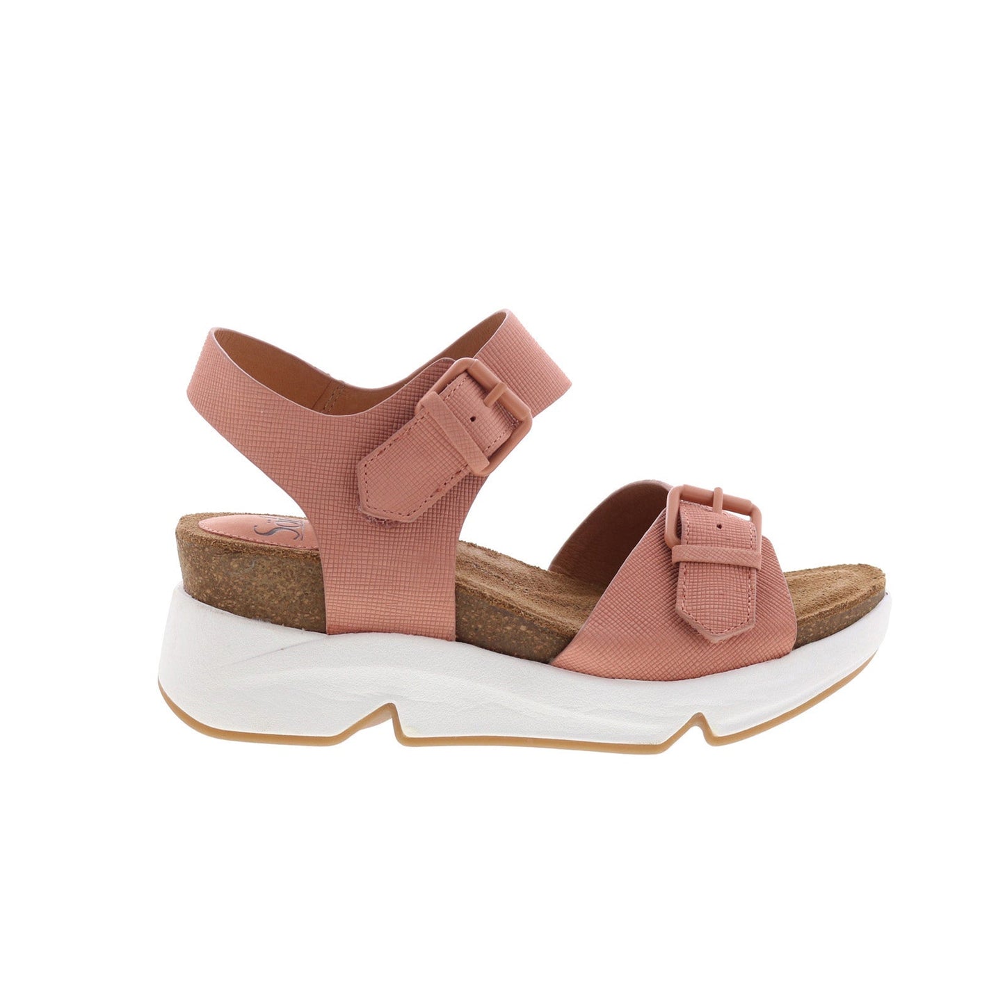 Sofft Castello SF0081602 Womens Pink Leather Platform Sandals Shoes