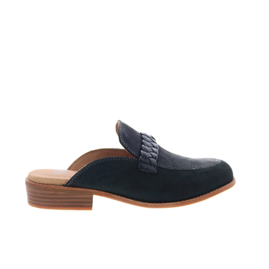 Sofft Nels SF0086001 Womens Black Leather Mules Flats Shoes