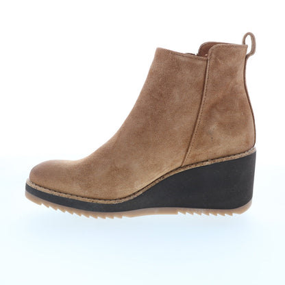 Sofft Emeline SF00871 Womens Brown Suede Zipper Ankle & Booties Boots