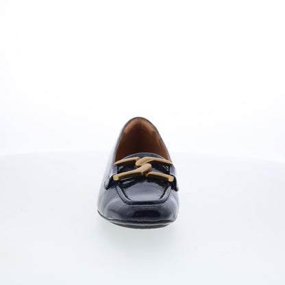 Sofft Erica SF00908 Womens Blue Leather Slip On Loafer Flats Shoes