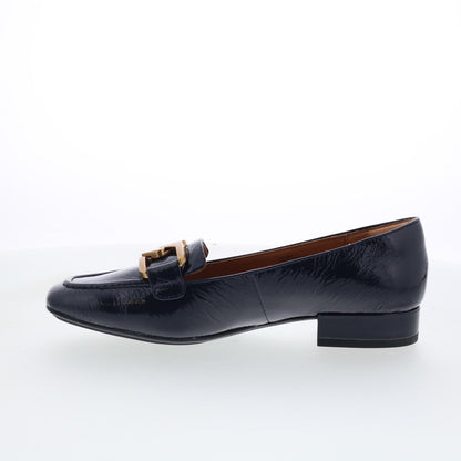 Sofft Erica SF00908 Womens Blue Leather Slip On Loafer Flats Shoes