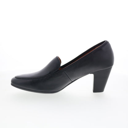 Sofft Lucinda SF00917 Womens Black Leather Slip On Pumps Heels Shoes