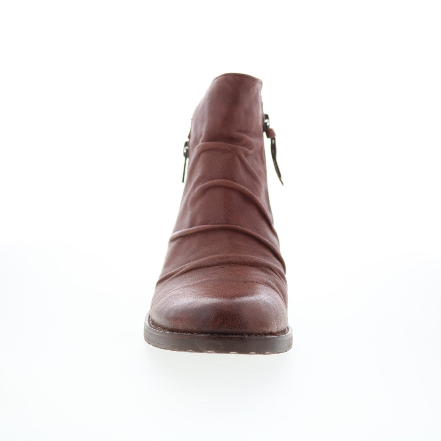 Sofft Beckie II SF01035 Womens Brown Leather Zipper Ankle & Booties Boots