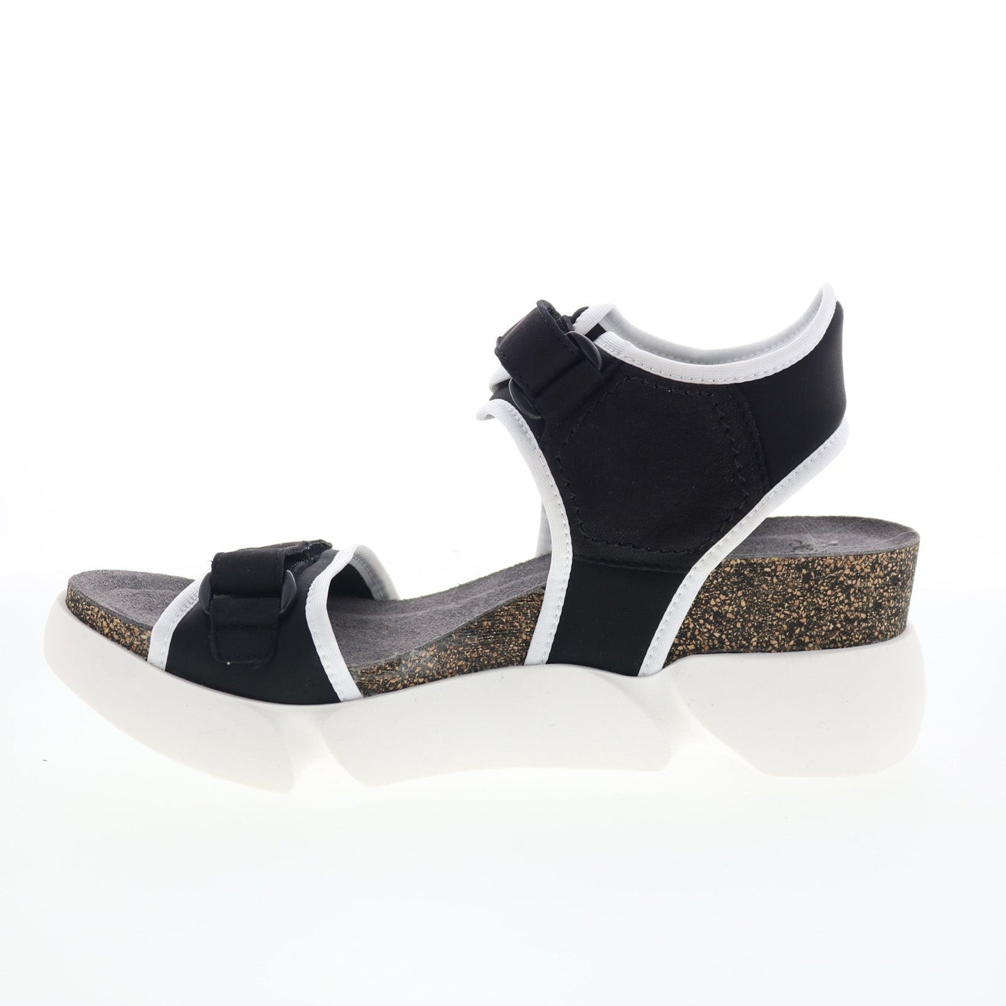 Fly London Sigo SIGO727FLY-005 Womens Black Leather Platform Sandals Shoes