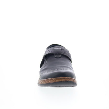 Spring Step Smolqua SMOLQUA Womens Black Leather Loafer Flats Shoes