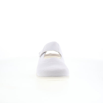 Spenco Magnolia Slip-On SP1012WHT Womens White Mary Jane Flats Shoes