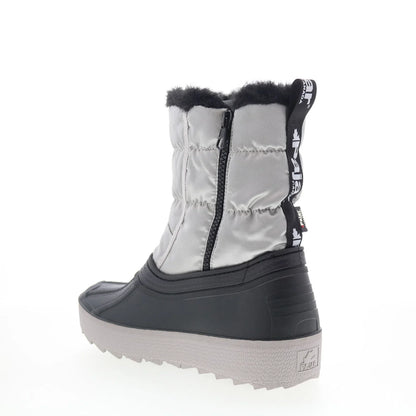 Pajar Spacey EU PDPAB00229.01 Womens Silver Canvas Pull On Casual Dress Boots