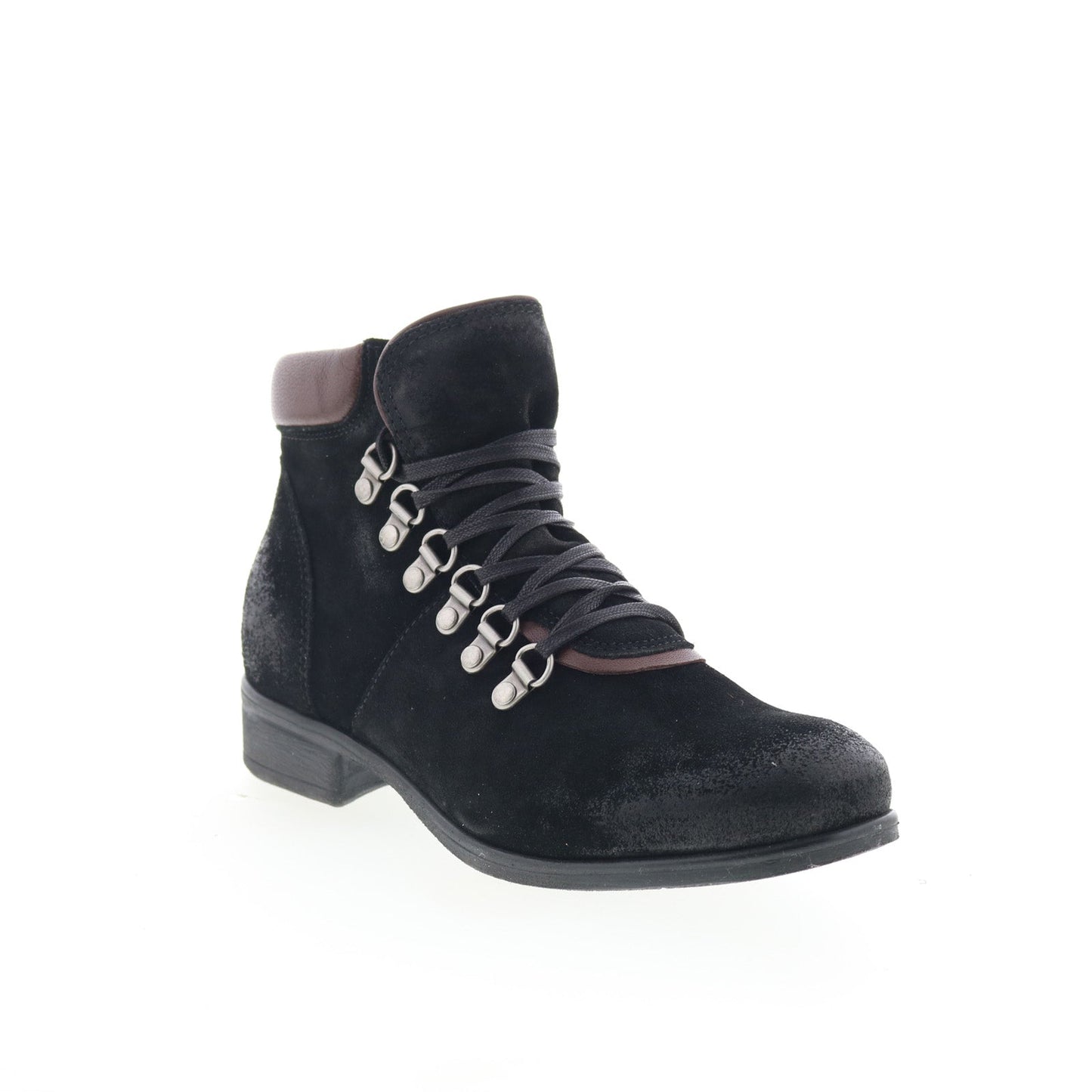Miz Mooz Steffy Womens Black Leather Zipper Ankle & Booties Boots