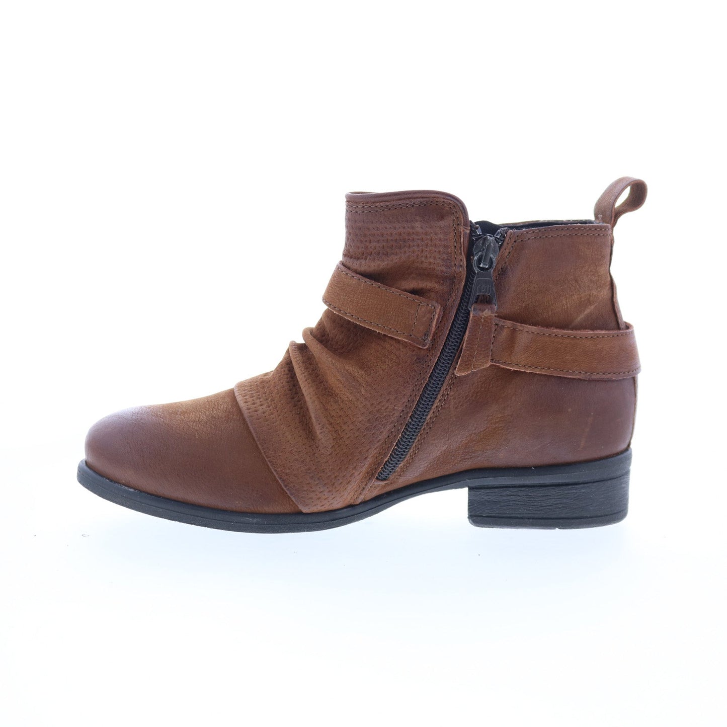 Miz Mooz Suzy Womens Brown Leather Zipper Ankle & Booties Boots