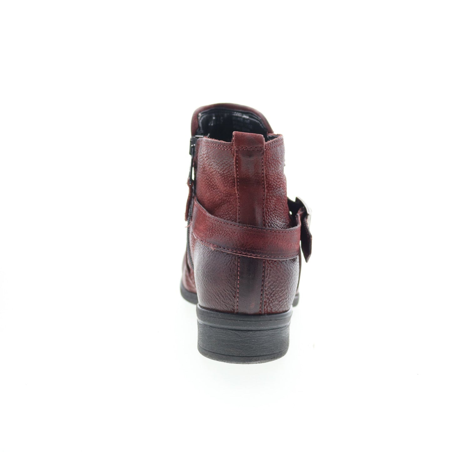 Miz Mooz Suzy Womens Burgundy Leather Zipper Ankle & Booties Boots