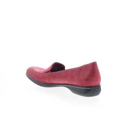Trotters Jenn Mini Dots T1365-612 Womens Red Narrow Loafer Flats Shoes