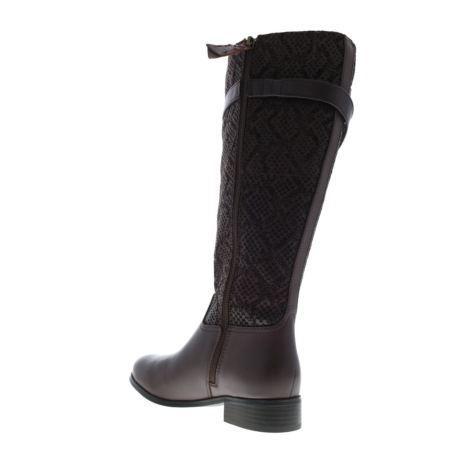 Trotters Lyra Wide Calf T1669-273 Womens Brown Leather Knee High Boots