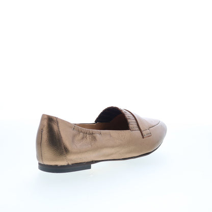 Trotters Emotion T2056-222 Womens Brown Leather Slip On Loafer Flats Shoes