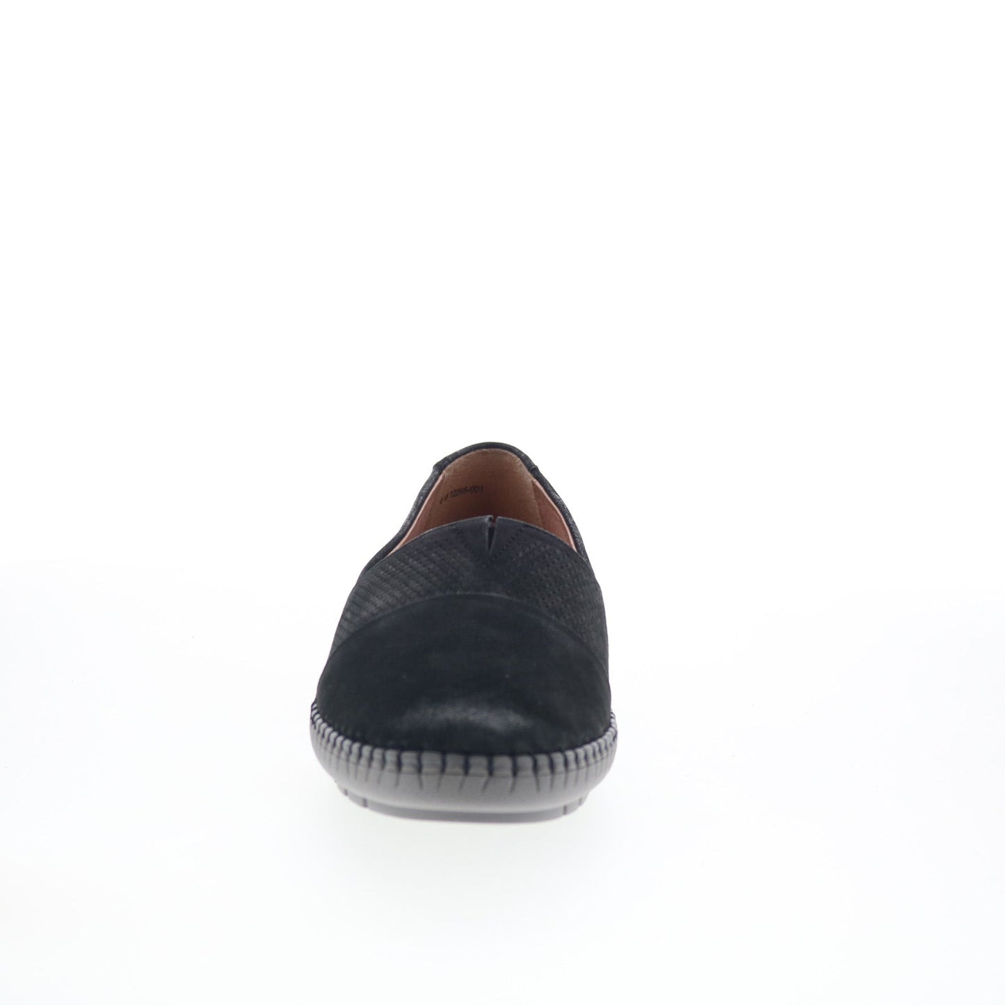 Trotters Ruby T2265-001 Womens Black Leather Slip On Loafer Flats Shoes