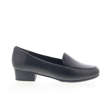 Trotters Ruby Perf T2320-001 Womens Black Leather Slip On Loafer Flats Shoes