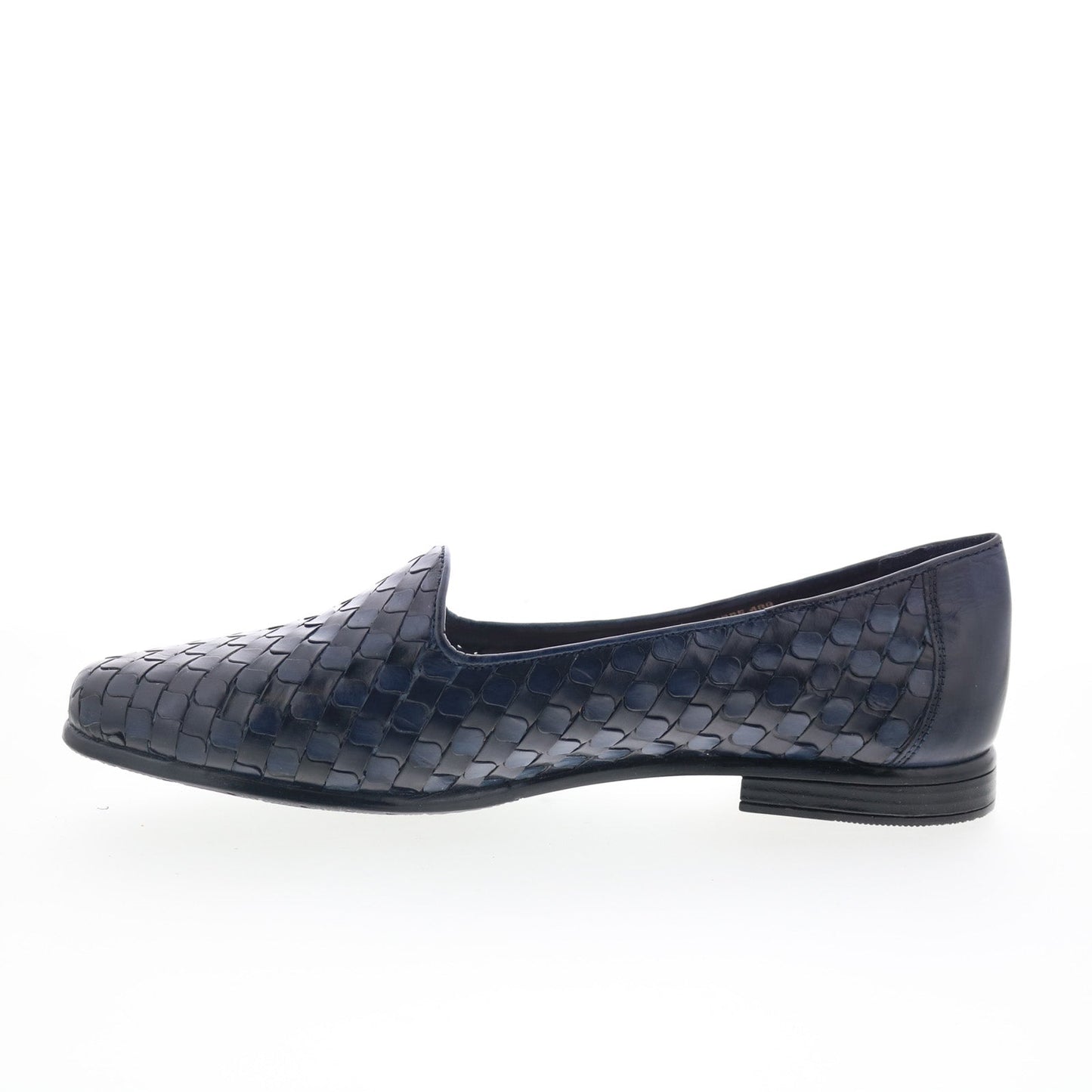 Trotters Lizette T2365-400 Womens Blue Leather Slip On Loafer Flats Shoes