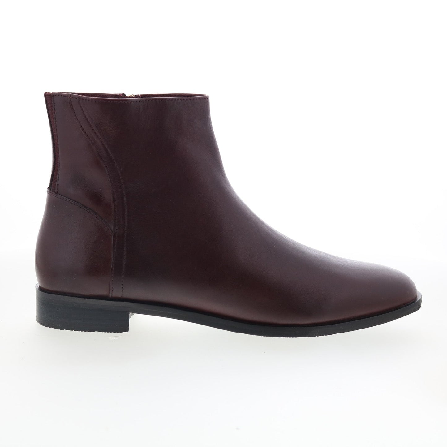 Trotters Ava T2451-615 Womens Brown Leather Zipper Ankle & Booties Boots