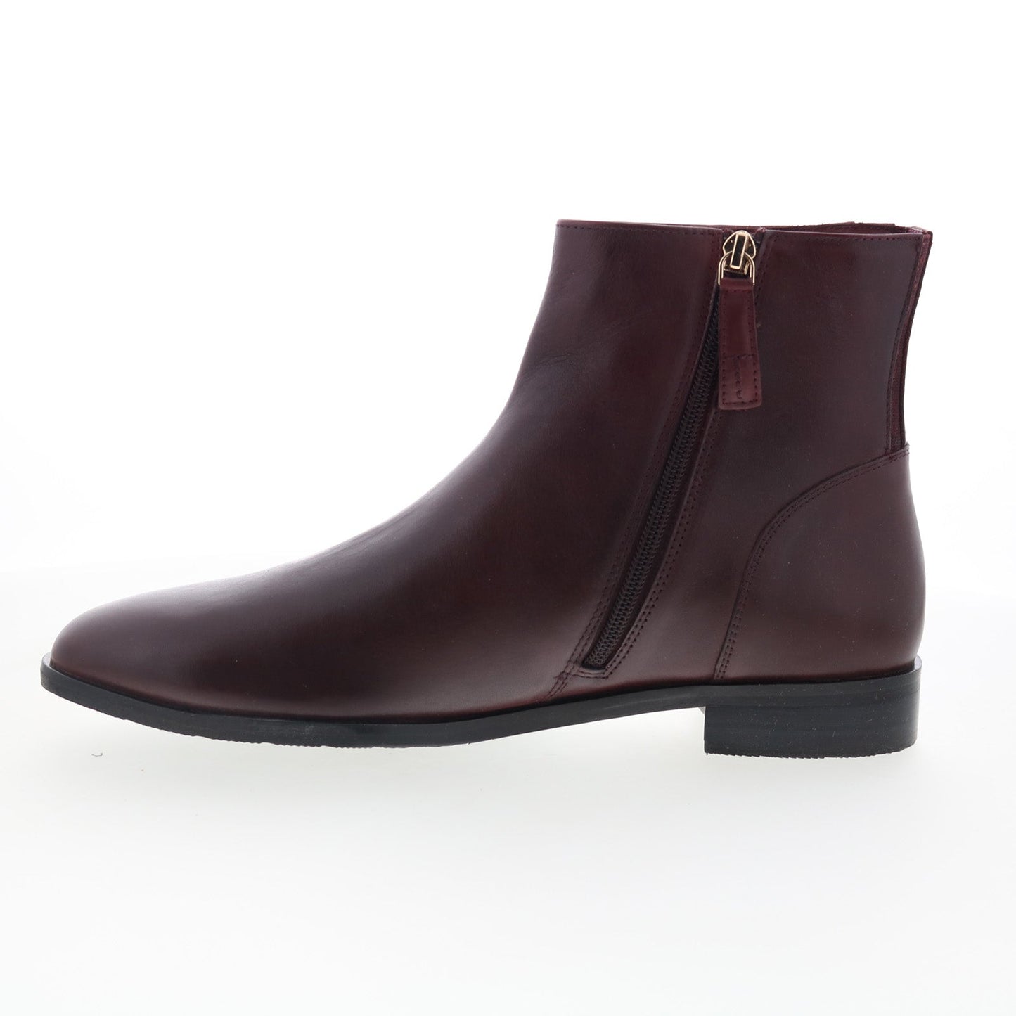 Trotters Ava T2451-615 Womens Brown Leather Zipper Ankle & Booties Boots