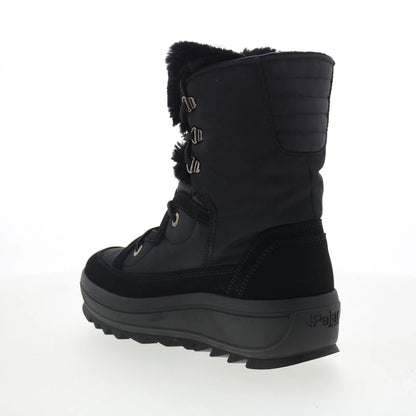 Pajar Tamey 74783 Womens Black Synthetic Lace Up Ankle & Booties Boots