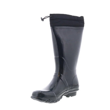 Pajar Tatiana 55656 Womens Black Synthetic Pull On Mid Calf Boots