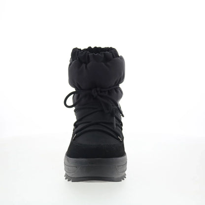 Pajar Taya Iron 79093 Womens Black Canvas Lace Up Casual Dress Boots