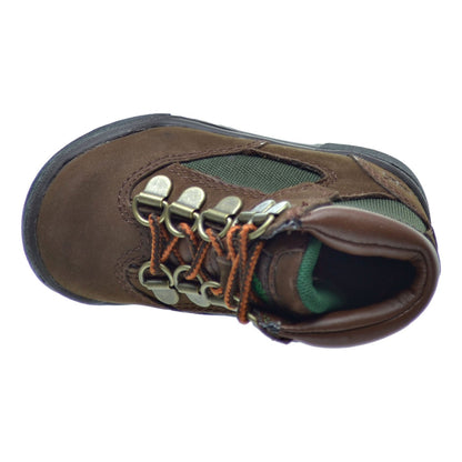 Timberland 6 inch F/L Toddler's Field Boots Brown Nubuck/Green