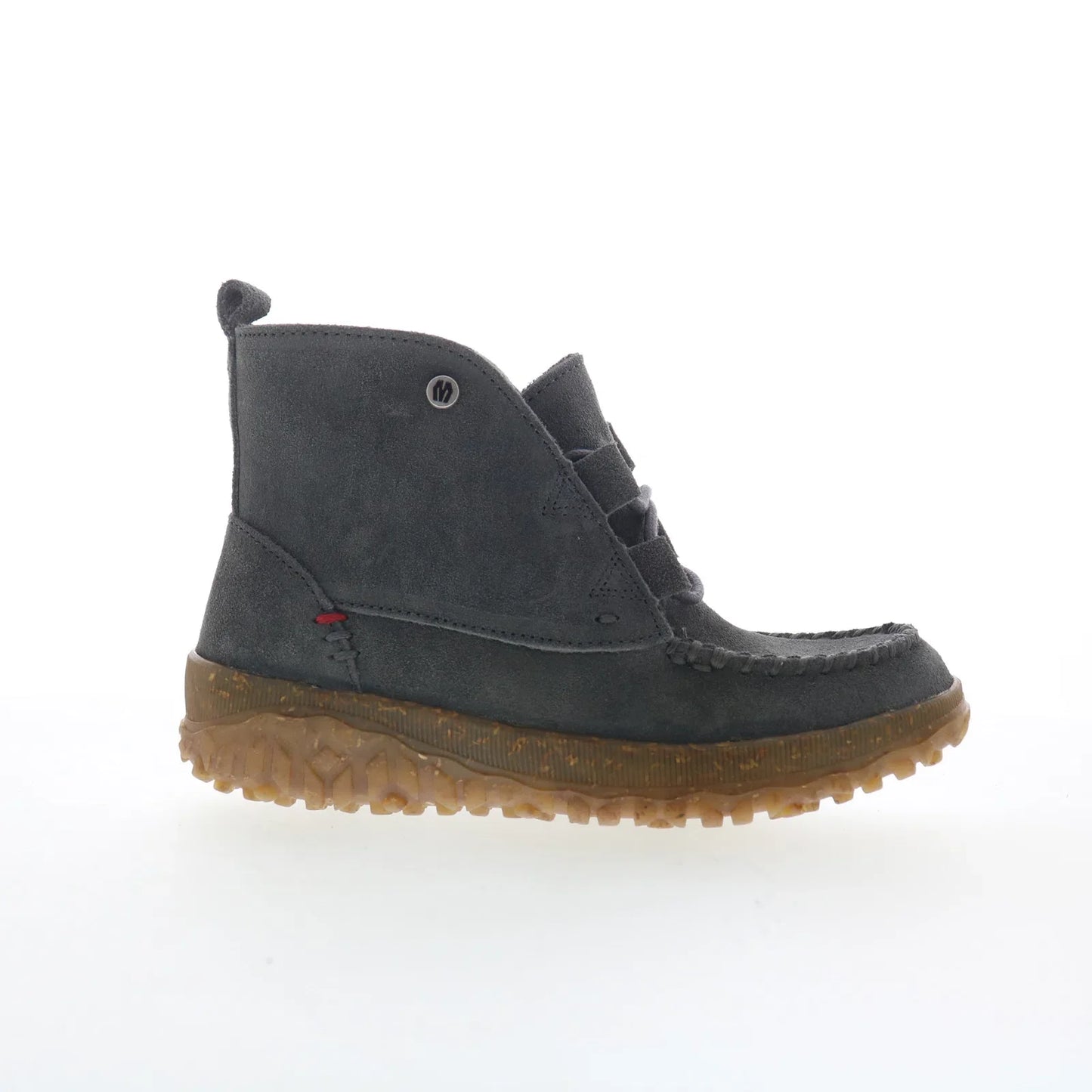 Minnetonka Tealey 80524 Womens Gray Suede Ankle & Booties Boots