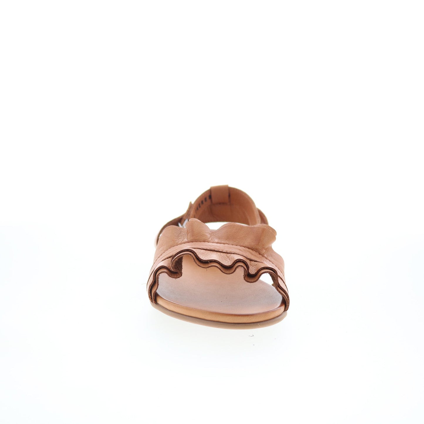 Miz Mooz Theresa Womens Brown Leather Hook & Loop Strap Sandals Shoes