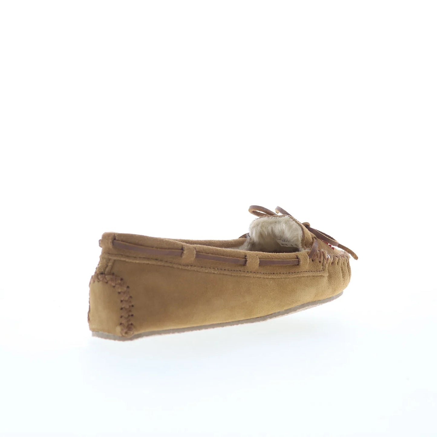 Minnetonka Thunderbird Animikii Cally Womens Brown Suede Loafer Flats Shoes