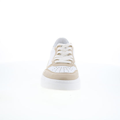 Miz Mooz Torie Womens White Leather Lace Up Lifestyle Sneakers Shoes