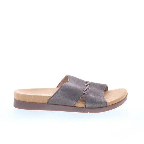 Spenco Twilight Woven SP1122FFR Womens Brown Leather Slides Sandals Shoes