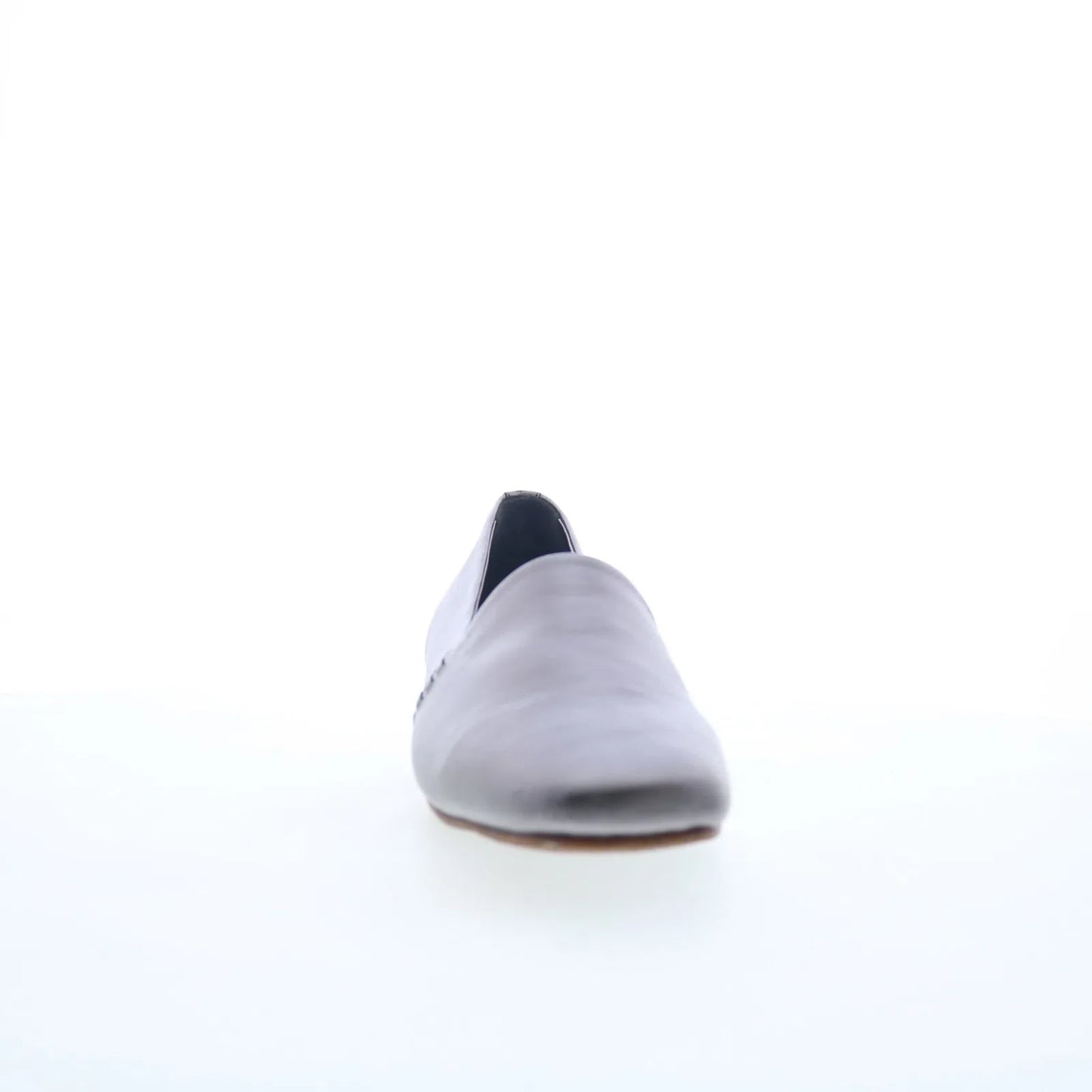 Softwalk Vale S2368-033 Womens Silver Leather Slip On Loafer Flats Shoes