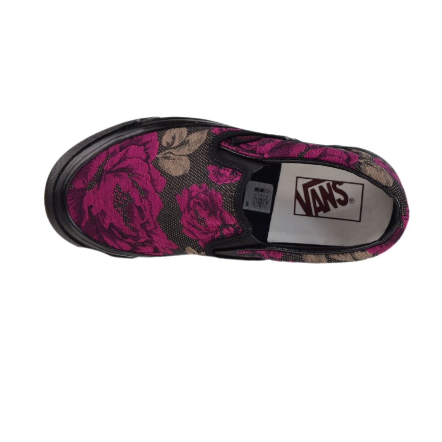 Vans Anaheim Factory Classic Slip-On 98 DX Roses Men's Shoes Black-Red