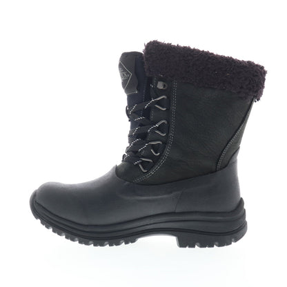 Original Muck Arctic Apres Lace WALM000 Womens Black Leather Winter Boots