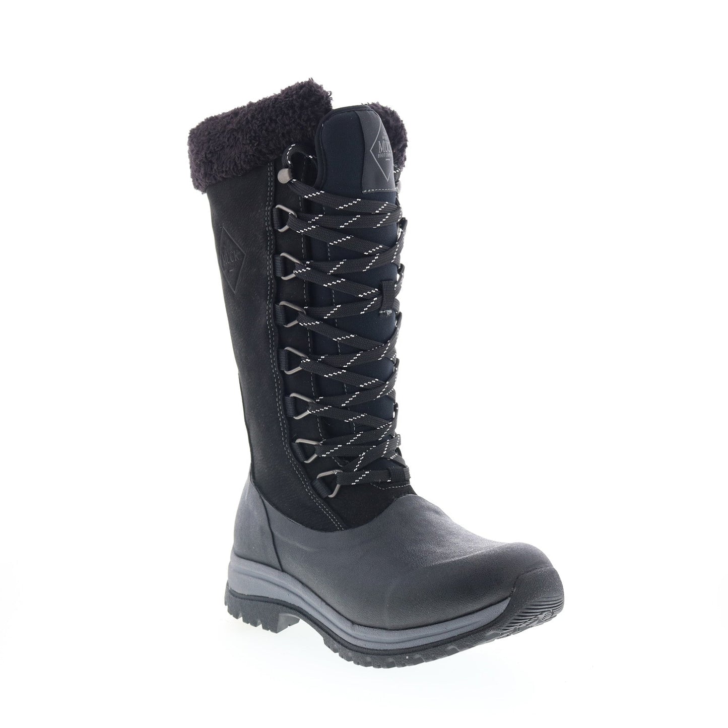 Original Muck Arctic Apres Lace Tall WALT000 Womens Black Leather Winter Boots