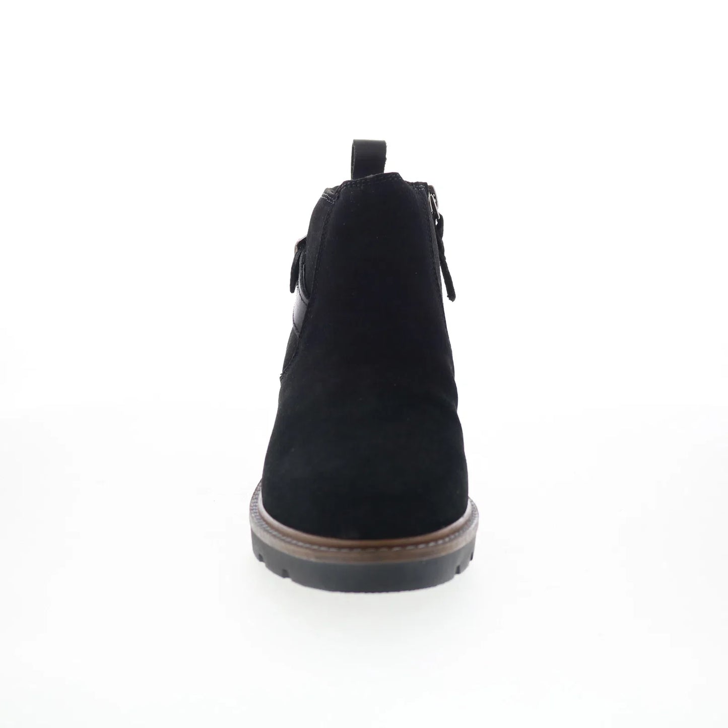 Softwalk Waneta S2370-003 Womens Black Leather Zipper Ankle & Booties Boots