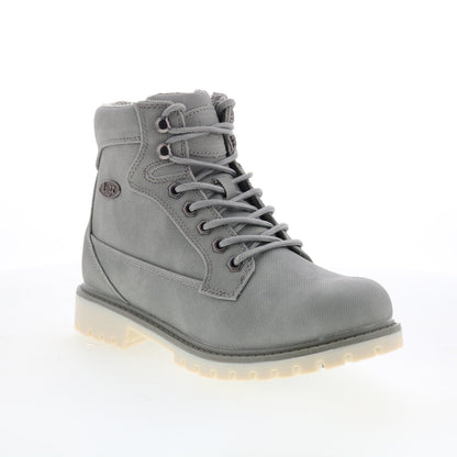 Lugz Mantle HI WMANTLHD-0499 Womens Gray Synthetic Lace up Casual Dress Boots