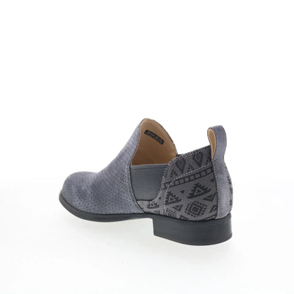Spenco Wolfridge Shootie SP1041IRN Womens Gray Suede Ankle & Booties Boots