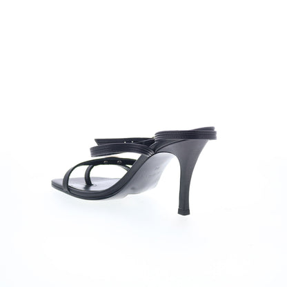 Diesel D-Venus SA Y02990-PR818-T8013 Womens Black Leather Heeled Sandals Shoes
