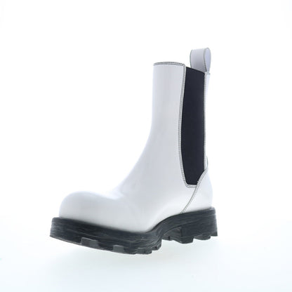 Diesel D-Hammer CH W Y03080-P4471-H6115 Womens White Casual Dress Boots