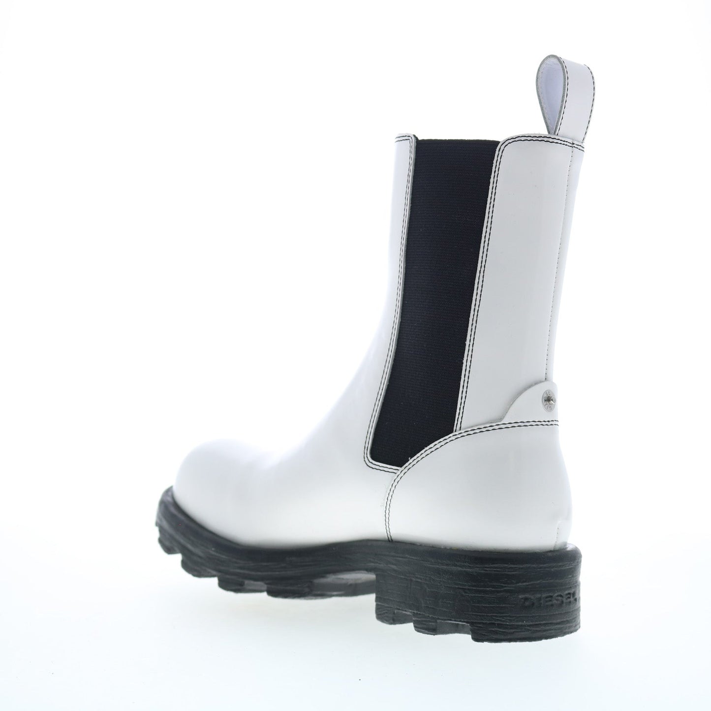 Diesel D-Hammer CH W Y03080-P4471-H6115 Womens White Casual Dress Boots