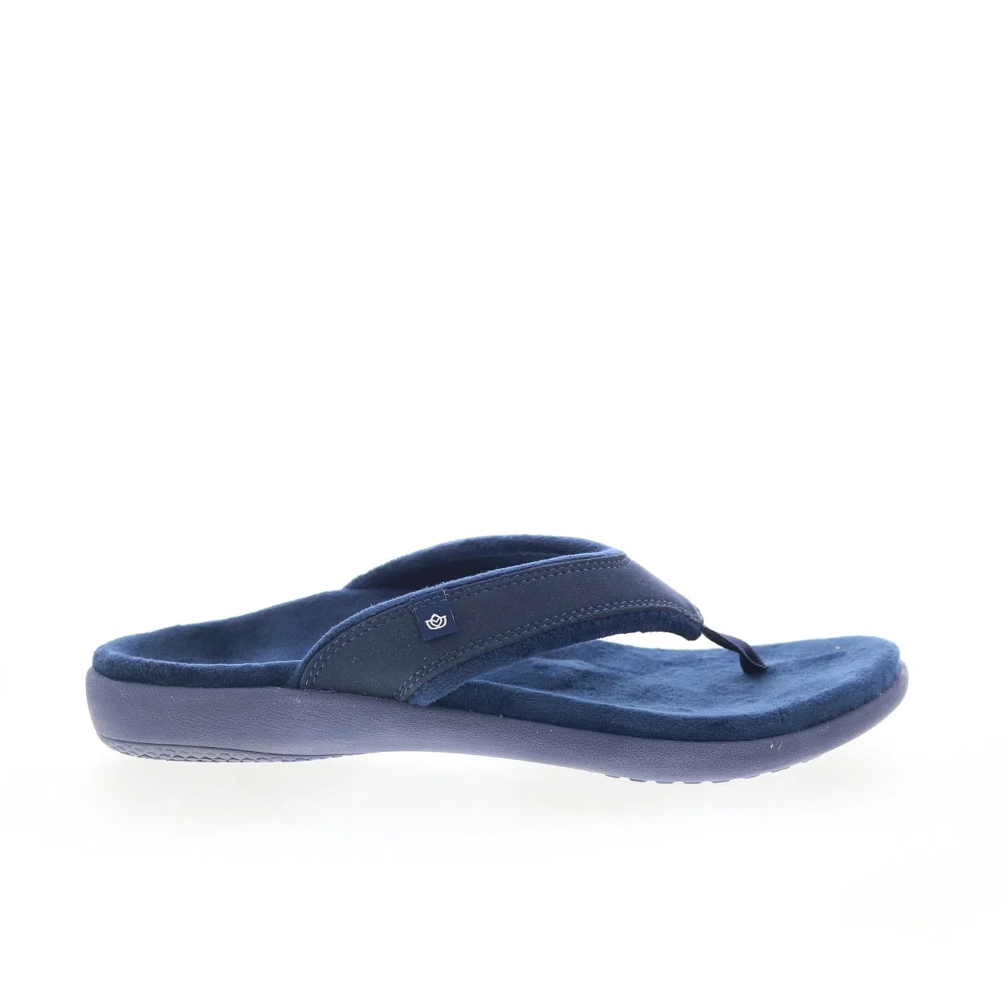 Spenco Yumi Cozy Slipper SP1169NVY Womens Blue Suede Flip-Flops Sandals Shoes