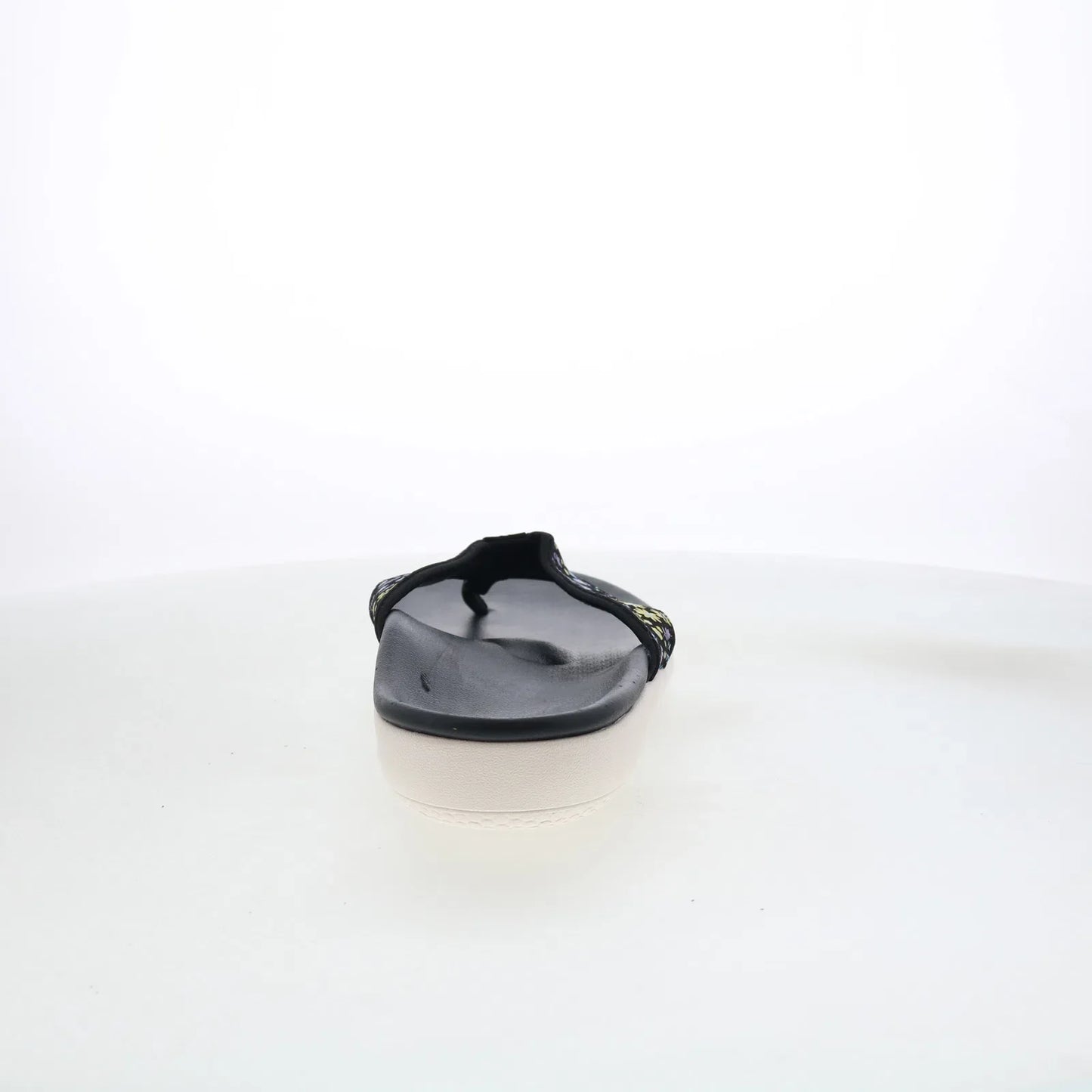 Spenco Yumi Dainty Floral SP1128BLK Womens Black Flip-Flops Sandals Shoes